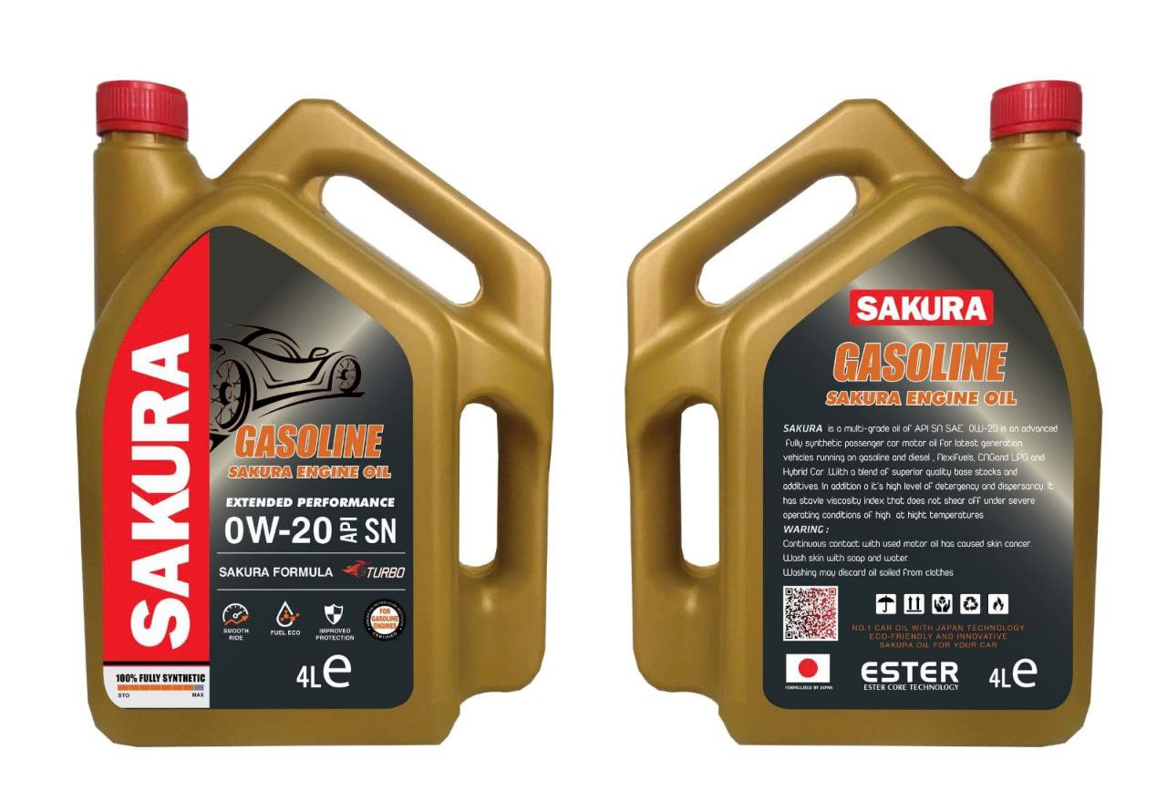 SAKURA,0W-20 API SN, FULLY SYNTHETIC, 6bottles/box