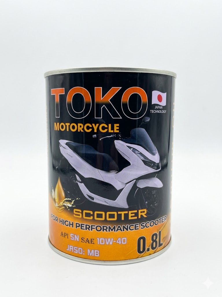 TOKO 10W40 API SN SYNTHETIC 0.8L/BOTTLE, 1BOX=24BOTTLES.