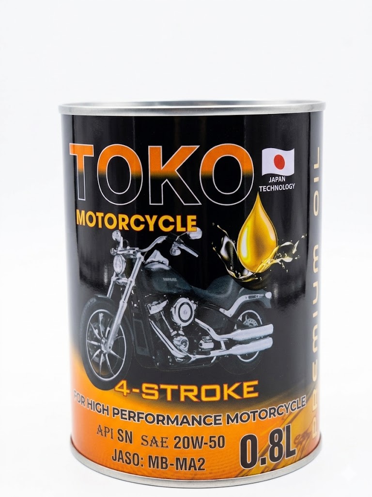 TOKO 20W50 API SN SYNTHETIC 0.8L/BOTTLE, 1BOX=24BOTTLES.