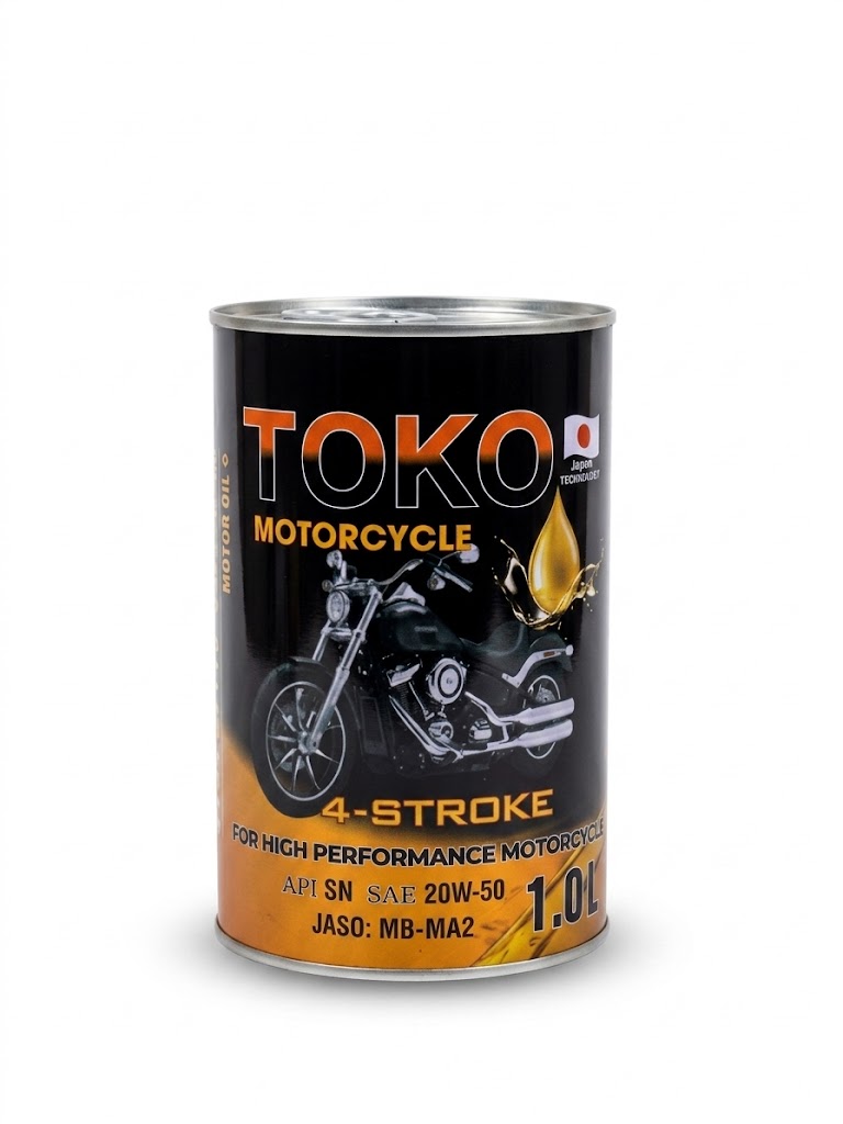 TOKO 20W50 API SN SYNTHETIC 1L/BOTTLE, 1BOX=24BOTTLES.